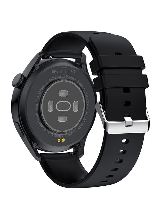 OFFBEAT - Nexus Series 8 R 1.29" Round-face Smartwatch with Sports mode, 24H Fitness & Heart rate monitor, 10 days Battery Life and IPX4 Water Resistant Design compatible with iPhone and Android phones Black - Image 1