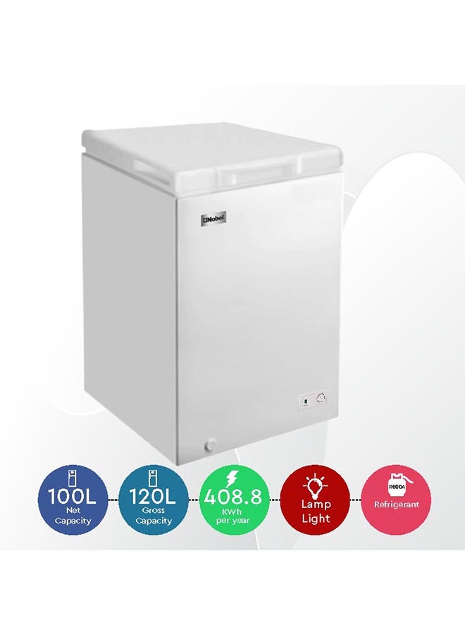 نوبل فريزر صدر مدمج 100 L 408 kW NCF150 أبيض  - Image 4