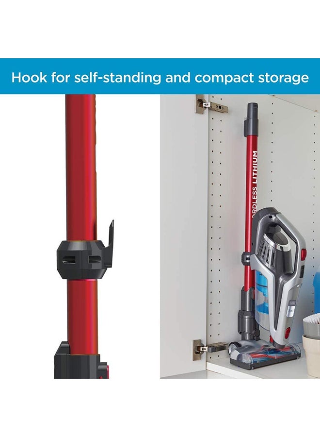 BLACK+DECKER - 3-In-1 Cordless Upright Stick Vacuum Cleaner 0.5 L 43.2 W BHFE620J-GB Red/Grey/Silver - Image 1