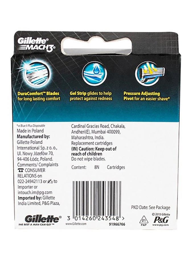 Gillette - Mach3 Razor Blades 8 Count - Image 1