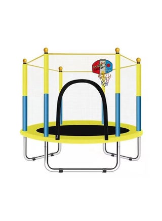 5.5-Feet Fancy And Stylish Trampoline With Protection Net 140x140x120cm - v1684993937/N38721323A_1
