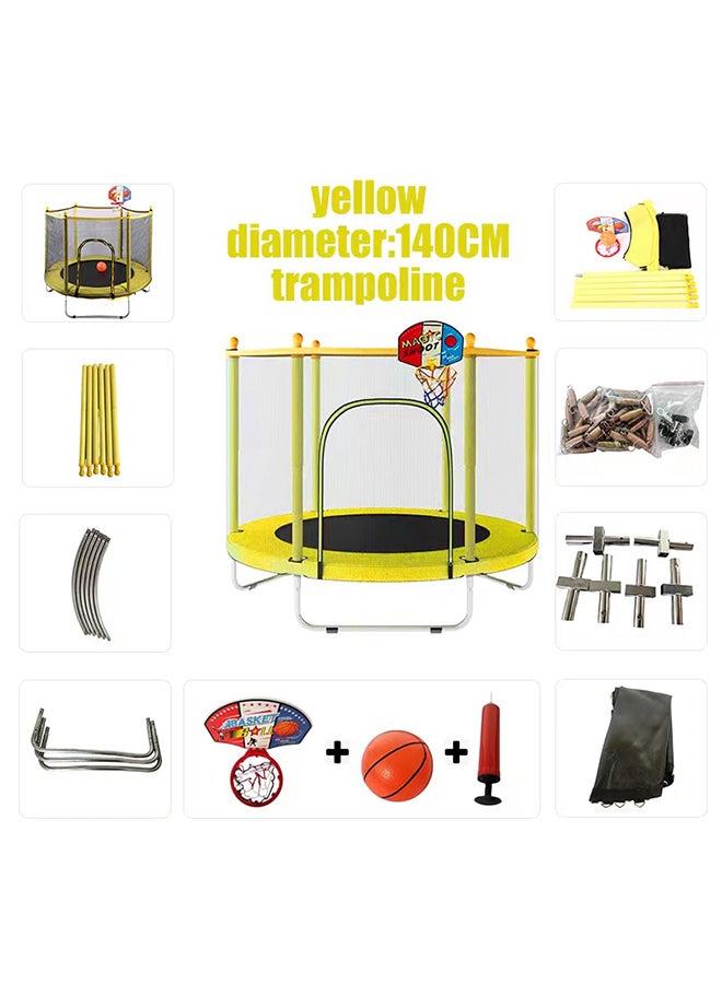 XIANGYU 5.5 Feet Kids Fabric Jumping Trampoline 140x140x120cm - Image 2