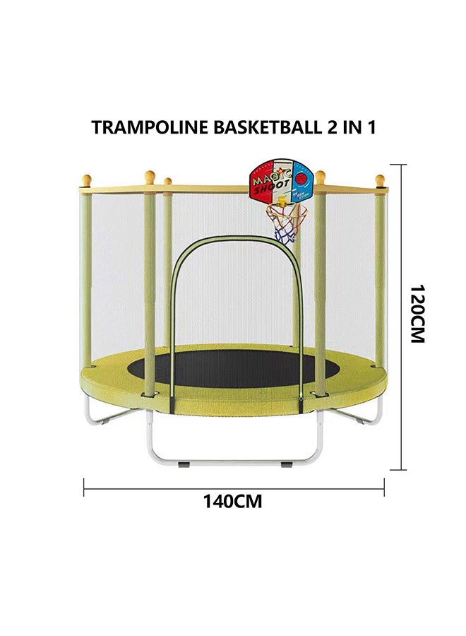 XIANGYU 5.5 Feet Kids Fabric Jumping Trampoline 140x140x120cm - Image 3
