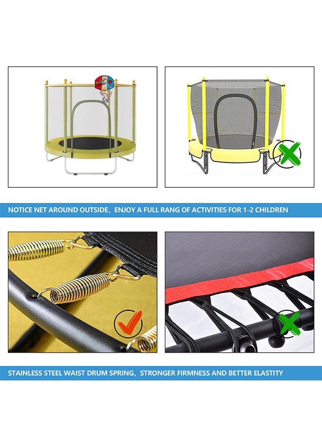XIANGYU 5.5 Feet Kids Fabric Jumping Trampoline 140x140x120cm - Image 4