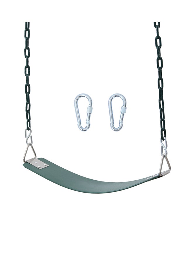جساي تويز مقعد متأرجح مع حزام سلاسل مغطى بالبلاستيك للأطفال 61x15x150سم - Image 1