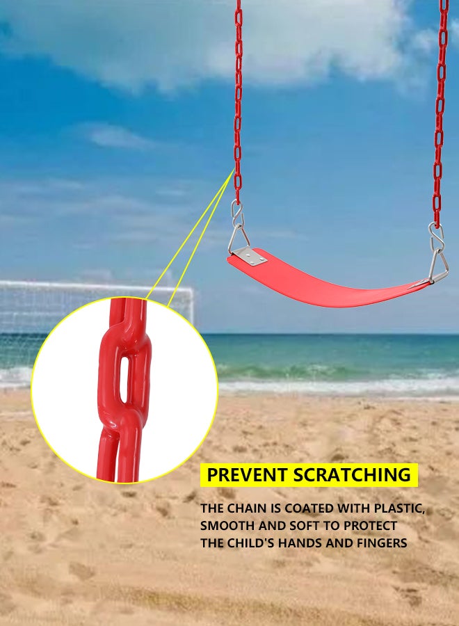 JSAITOYS - Outdoor Plastic Single Baby Swing Seat 61x15x150cm - Image 1