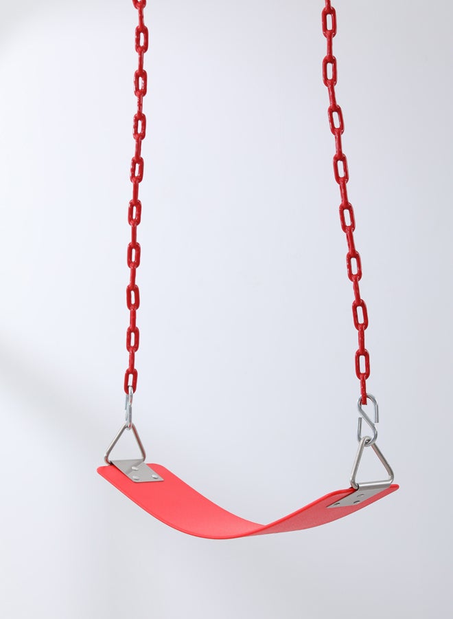 JSAITOYS Outdoor Swing Seat With Rubber Coat Chain 61x15x150cm - Image 5