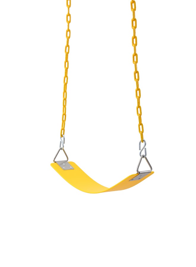 شيانغ يو مقعد أرجوحة للأطفال وسلسلة مطليّة بالبلاستيك مع خطاف 61x15x150سم - Image 1