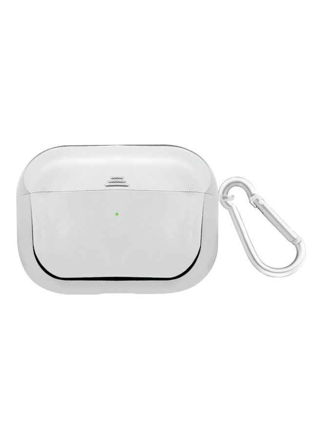 PROMATE AirPods Pro Case, Lightweight Impact-Resistant Electroplated TPU Slim-Fit Protective Cover with Wireless Charging Compatible, Anti-Slip and Scratch Resistant, Glowy-Pro Grey  - Image 1