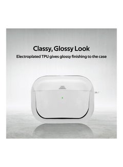 PROMATE AirPods Pro Case, Lightweight Impact-Resistant Electroplated TPU Slim-Fit Protective Cover with Wireless Charging Compatible, Anti-Slip and Scratch Resistant, Glowy-Pro Grey  - Image 3