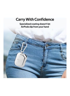 PROMATE AirPods Pro Case, Lightweight Impact-Resistant Electroplated TPU Slim-Fit Protective Cover with Wireless Charging Compatible, Anti-Slip and Scratch Resistant, Glowy-Pro Grey  - Image 4