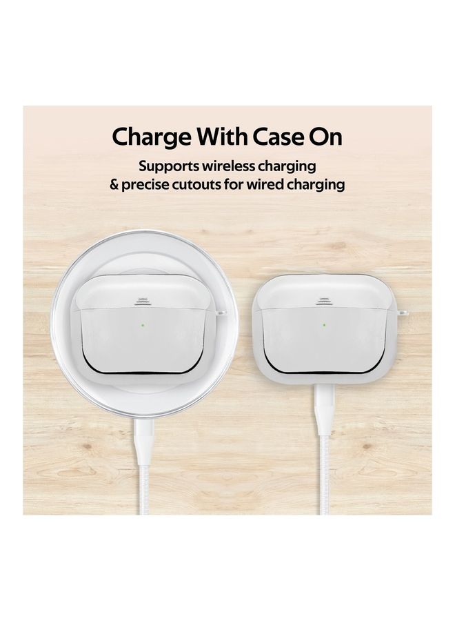 PROMATE AirPods Pro Case, Lightweight Impact-Resistant Electroplated TPU Slim-Fit Protective Cover with Wireless Charging Compatible, Anti-Slip and Scratch Resistant, Glowy-Pro Grey  - Image 5