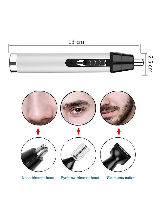 ماكينة تشذيب شعر الأنف الكهربائية الاحترافية القابلة لإعادة الشحن عبر USB وغير مؤلمة للرجال 4 في 1 خفيفة الوزن ومقاومة للماء