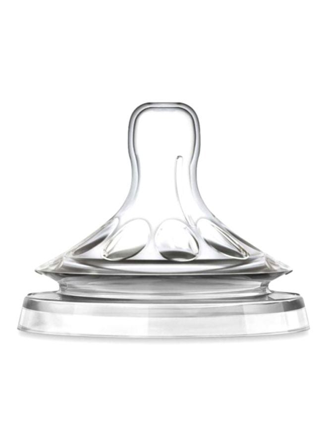 PHILIPS AVENT - Medium Flow Nipple Pack of 2,  3 M+,  Clear - ‎3.6 x 16.4 x 14.8 cm - Image 1