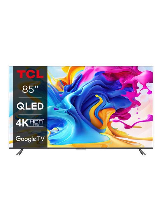 TCL - 85-Inch QLED 4K HDR 10 Smart TV 85C645 Black - Image 1