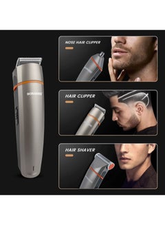 7in1 Rechargeable Hair Clipper  For HairBeardNoseEarBody  HighCapacity Battery And Fast Charging  Cordless and TravelFriendly Clipper  Power of 1000mA  SHC-1014U Metallic Grey 550grams - v1685016626/N11265049A_2