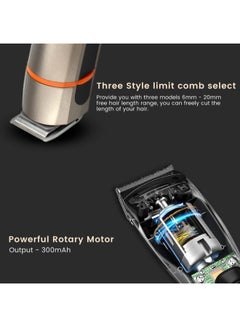 7in1 Rechargeable Hair Clipper  For HairBeardNoseEarBody  HighCapacity Battery And Fast Charging  Cordless and TravelFriendly Clipper  Power of 1000mA  SHC-1014U Metallic Grey 550grams - v1685016626/N11265049A_5