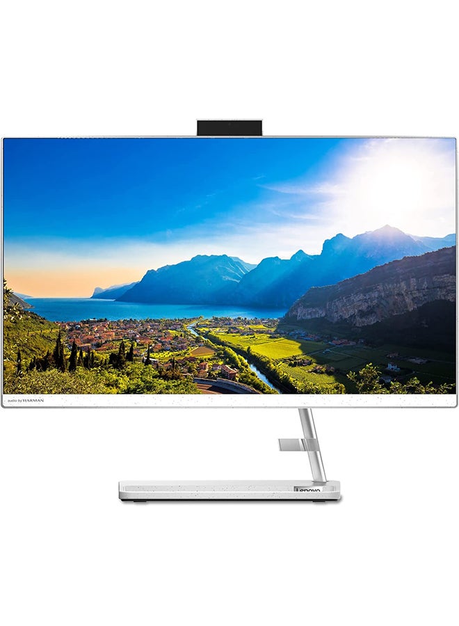 Lenovo - IdeaCentre AIO 3 With 23.8-Inch Display, AMD Ryzen 7 7730U Processor/16GB RAM/512GB SSD/AMD Radeon Graphics/Windows 11 English/Arabic White - Image 1