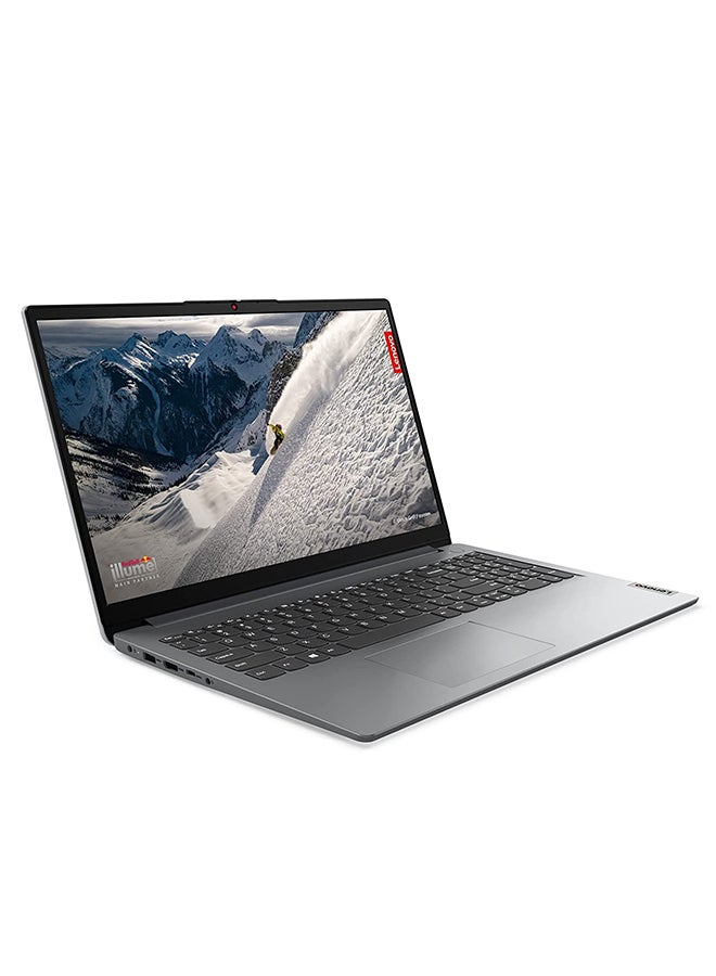 Lenovo - IdeaPad 1 15IAU7 With 15.6-Inch FHD Display, Intel Core i5-1235U Processor / 8GB RAM / 256GB SSD / Integrated Intel Iris Xe Graphics Functions as UHD Graphics / Windows 11 Home / English/Arabic Cloud Grey - Image 1