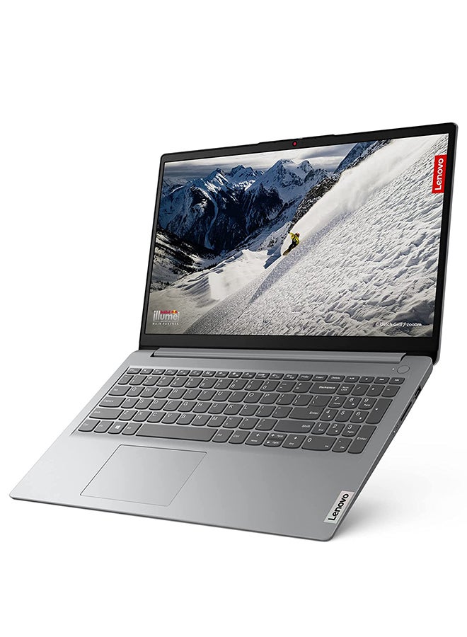 Lenovo - IdeaPad 1 15IAU7 With 15.6-Inch FHD Display, Intel Core i5-1235U Processor / 8GB RAM / 256GB SSD / Integrated Intel Iris Xe Graphics Functions as UHD Graphics / Windows 11 Home / English/Arabic Cloud Grey - Image 1