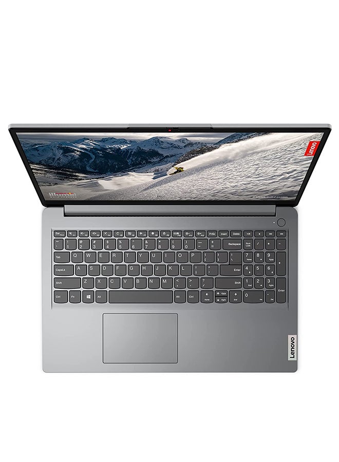 Lenovo - IdeaPad 1 15IAU7 With 15.6-Inch FHD Display, Intel Core i5-1235U Processor / 8GB RAM / 256GB SSD / Integrated Intel Iris Xe Graphics Functions as UHD Graphics / Windows 11 Home / English/Arabic Cloud Grey - Image 1