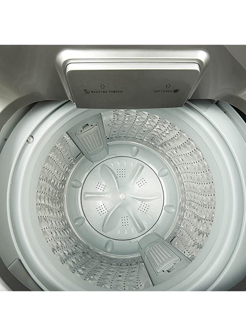 Hisense - 8 Kg Top Loading Washing Machine Free Standing 8 kg 220 W WTJD802T Titanium - Image 1