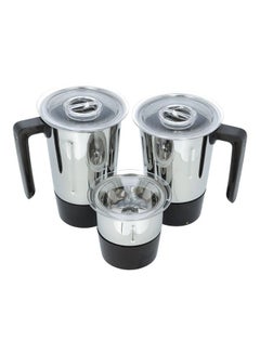 GEEPAS Mixer Grinder 3 in 1 Powerful Grinder Stainless Steel Jars & Blades Safety Twist Lock 750 W GSB44086 Black  - Image 3