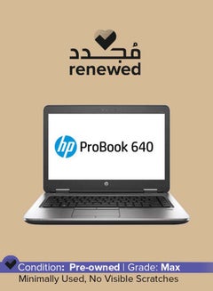 Renewed - ProBook 640 G2 With 14 Inch Display,Intel Core i7/6th Generation/8GB RAM/1TB SSD/Windows 10 English Silver