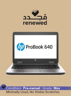 Renewed - ProBook 640 G2 With 14 Inch Display,Intel Core i7/6th Generation/32GB RAM/1TB SSD/Windows 10 English Silver
