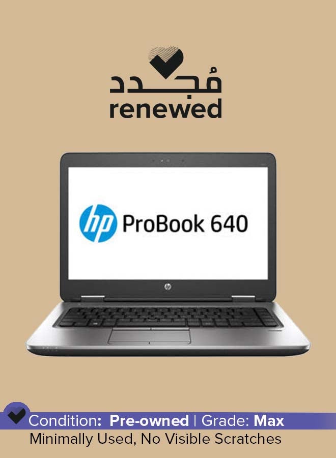 HP - Renewed - ProBook 640 G2 With 14 Inch Display,Intel Core i7/6th Generation/32GB RAM/1TB SSD/Windows 10 English Silver - Image 1