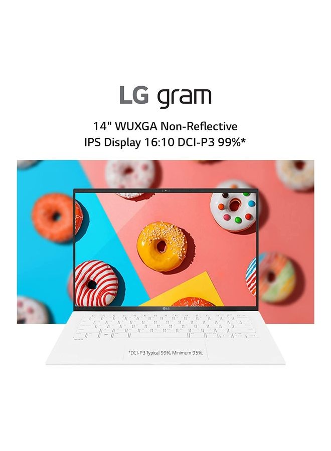 LG - Gram 14Z90Q Ultra Lightweight Laptop With 14-Inch Display, Core i5-1240P Processor/8GB RAM/512GB  SSD/Intel Iris XE Graphics/Windows11 English White - Image 1