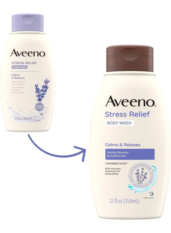 Aveeno Stress Relief Body Wash 354ml - Image 3