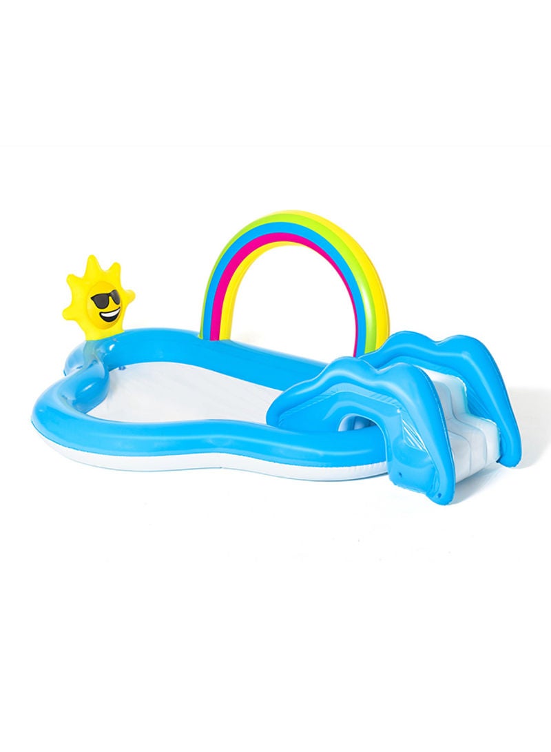 Bestway Rainbow N' Shine Pool and Play Center 2.57m X 1.45m X 91cm 26-53092 257 x 145 x 91cm 257 x 145 x 91cm - Image 1