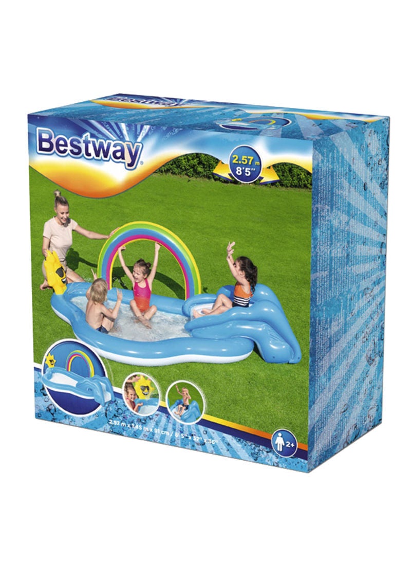 Bestway Rainbow N' Shine Pool and Play Center 2.57m X 1.45m X 91cm 26-53092 257 x 145 x 91cm 257 x 145 x 91cm - Image 2