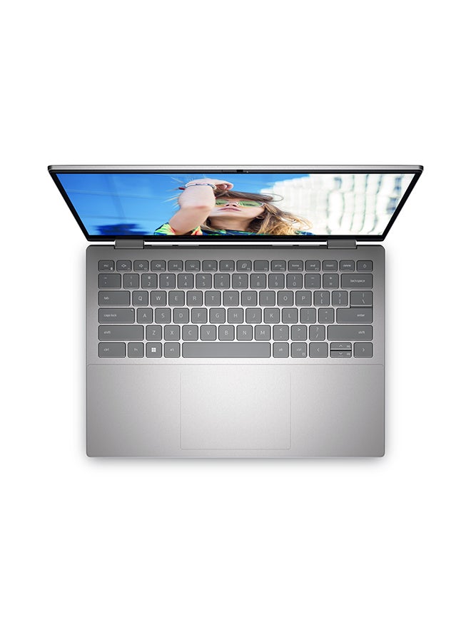 Inspiron 14-7420 14-inch Convertible Touch 2in1 FHD Display+ WVA, Core I5-1235u Processor/8GB RAM/512SSD/Windows 11/2 GB Nvidia Graphics MX550/ English/Arabic Platinum Silver