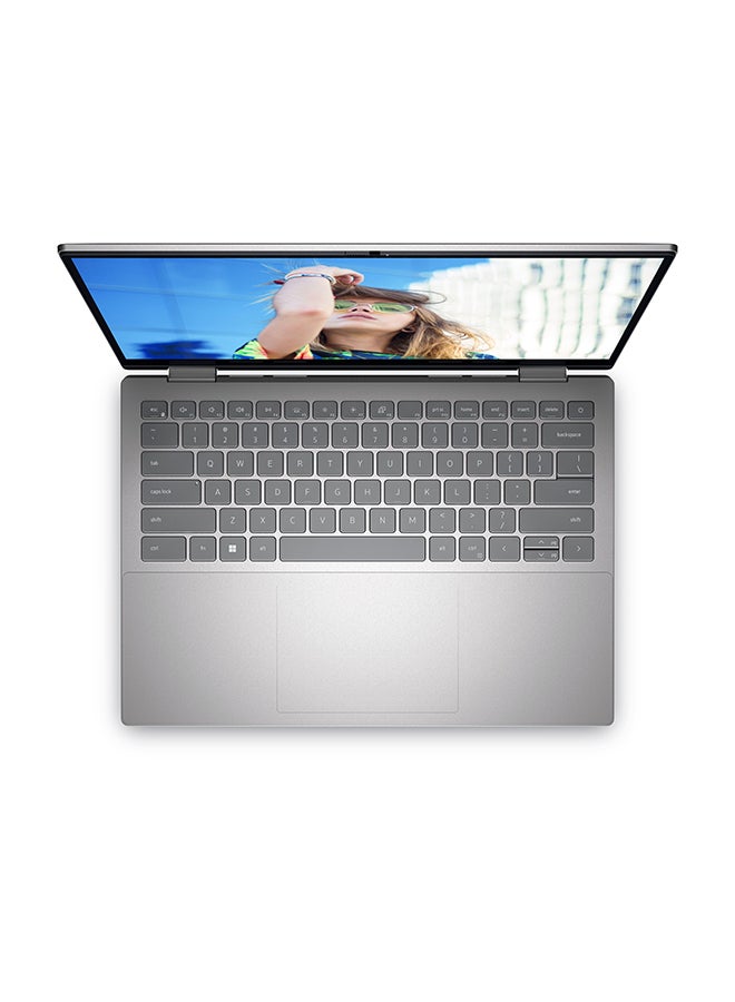 Inspiron 14-7420 14-inch Convertible Touch 2in1 FHD Display+ WVA, Core I5-1235u Processor/8GB RAM/512SSD/Windows 11/2 GB Nvidia Graphics MX550/ English/Arabic Platinum Silver