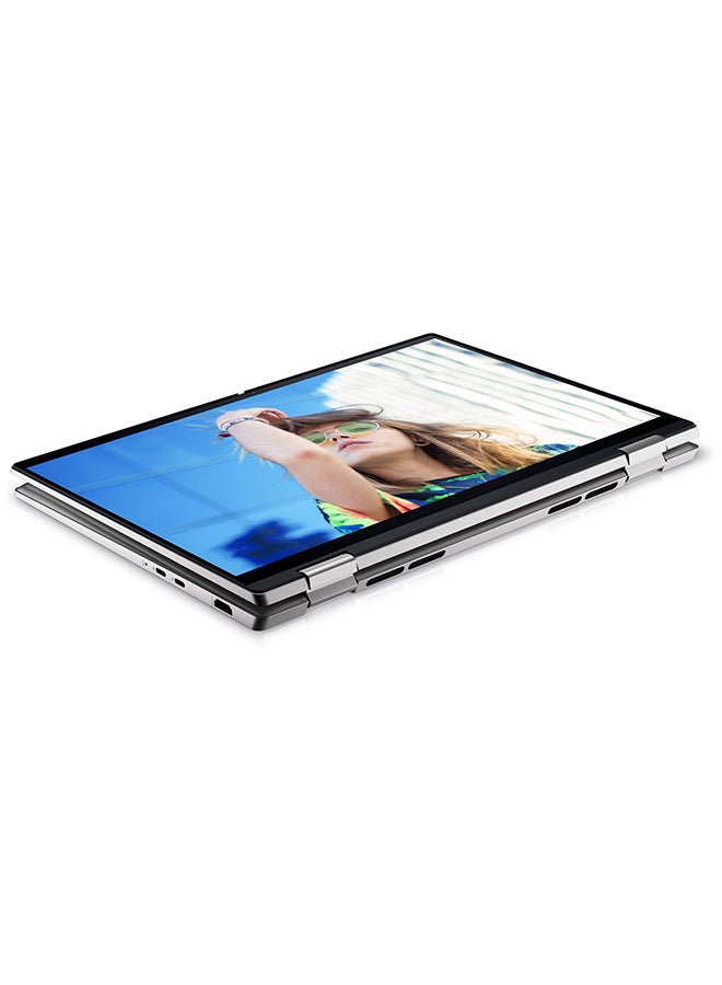 Inspiron 14-7420 14-inch Convertible Touch 2in1 FHD Display+ WVA, Core I5-1235u Processor/8GB RAM/512SSD/Windows 11/2 GB Nvidia Graphics MX550/ English/Arabic Platinum Silver