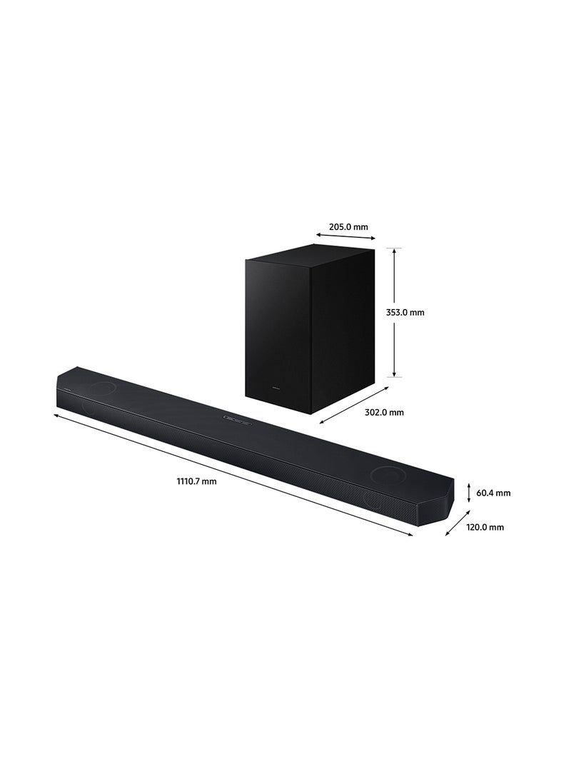 Samsung Samsung 3.1.2CH Wireless Soundbar, With Dolby Atmos, Q- Symphony Q700C Black - Image 2