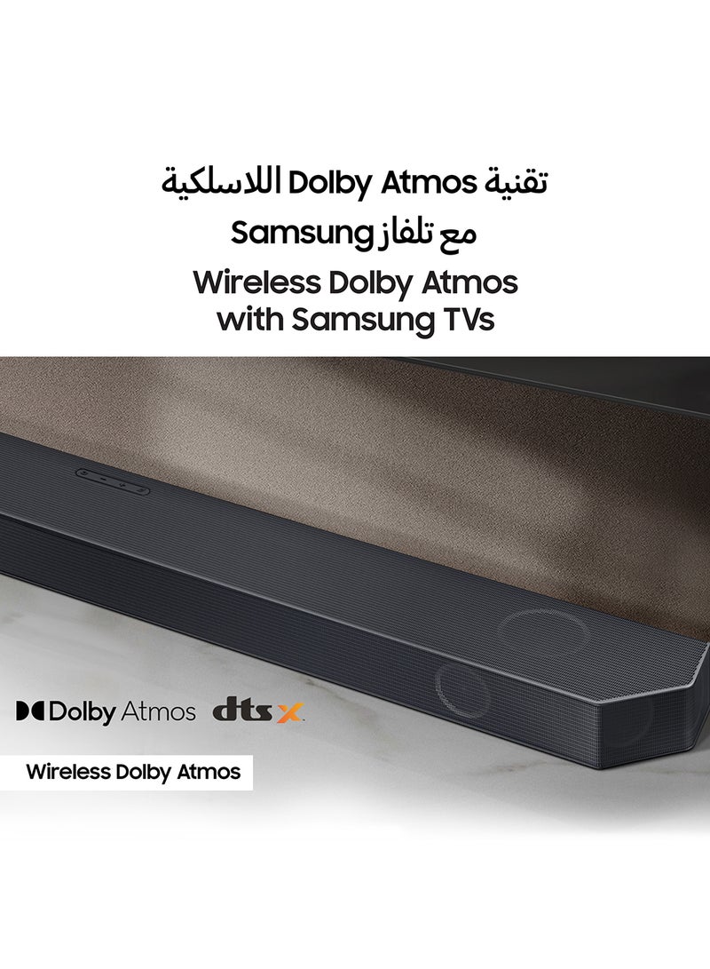Samsung Samsung 3.1.2CH Wireless Soundbar, With Dolby Atmos, Q- Symphony Q700C Black - Image 5