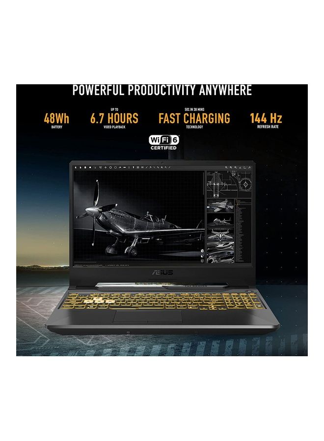أسوس - كمبيوتر محمول للألعاب TUF FX506HE بشاشة مقاس 15.6 بوصة، ومعالج Core i5-11400H/ذاكرة وصول عشوائي سعة 32 جيجابايت/محرك أقراص SSD سعة 2 تيرابايت/بطاقة رسومات Nvidia GeForce RTX 3050 سعة 4 جيجابايت/نظام التشغيل Windows 11 Home - Image 1