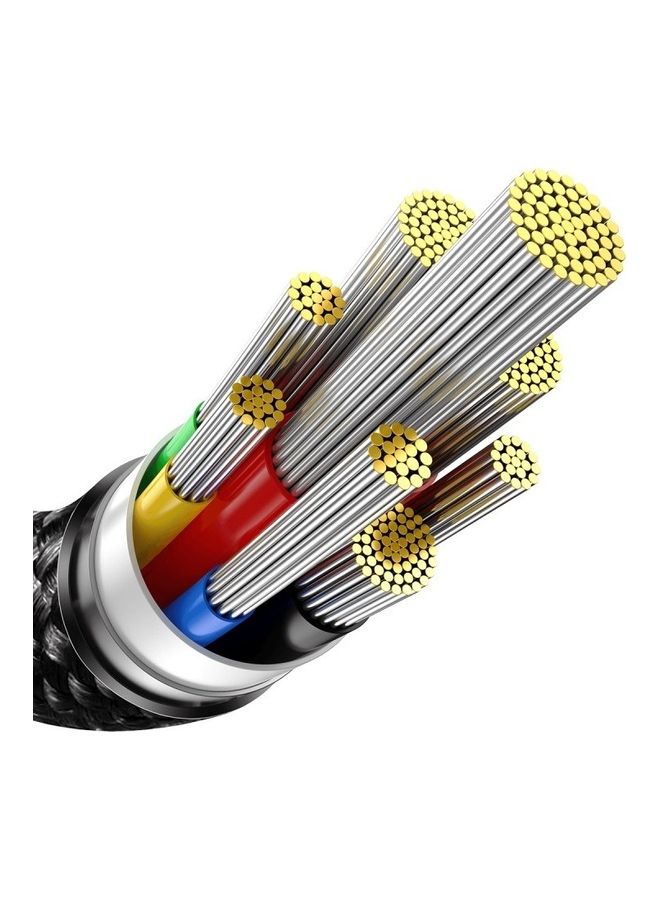 USB C Cable, 240W PD 3.1 5A QC 4.0 Fast Charging USB C to USB C Cable, Zinc Alloy Nylon Braided Type C to Type C Data Cable for iPhone 15 Series, Samsung S23 S21+S10 Note 10 iPad Pro MacBook Pro Pixel (1M) Black