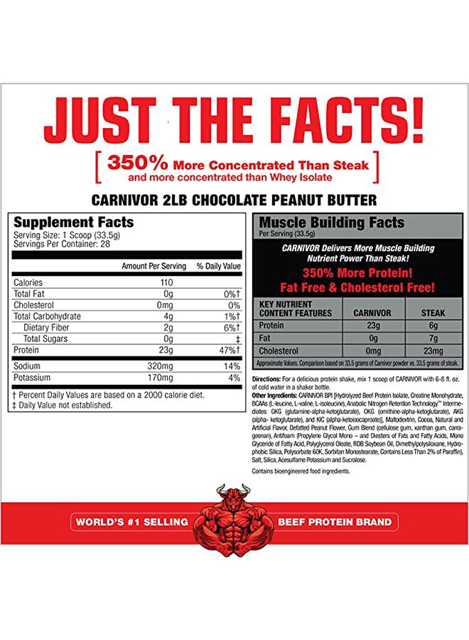 MUSCLEMEDS - Carnivor Beef Protein Isolate, Chocolate, 2.09 lbs - Image 1