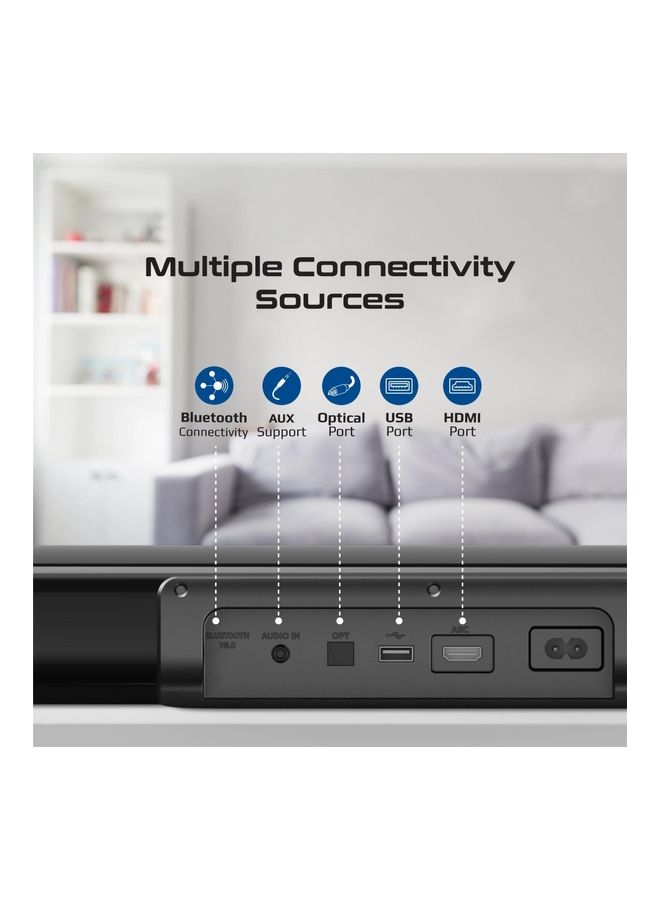 PROMATE - Soundbar With Subwoofer StreamBar-60.UK Black - Image 1
