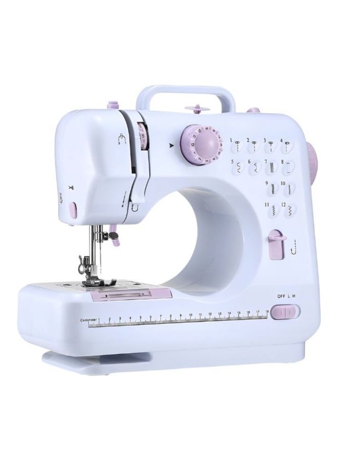 DLC Electric Sewing Machine 12 Stitch Patterns DLC 31031 White/Purple  - Image 1