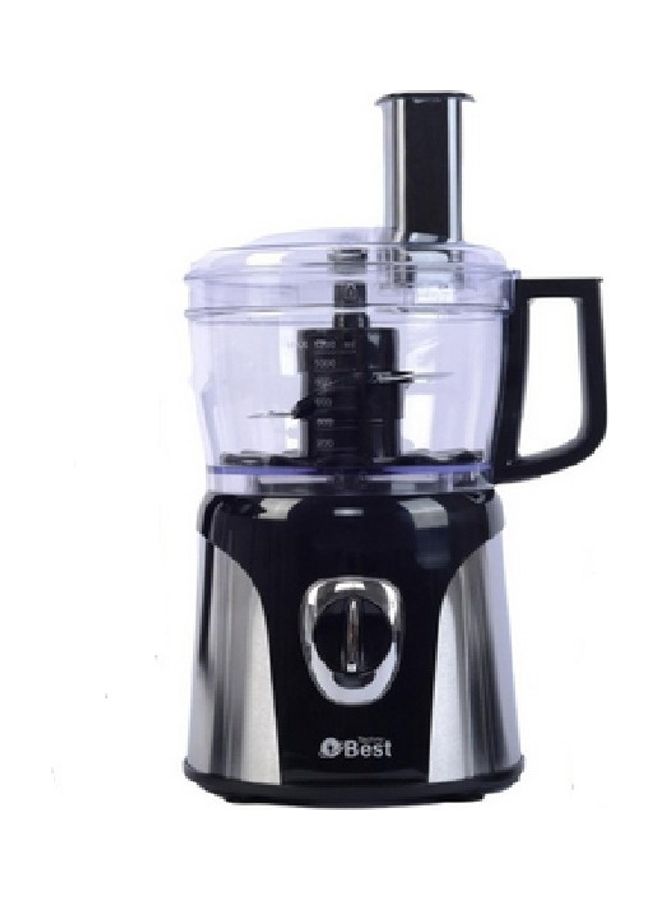 Techno Best - Food Processor With Stainless Steel S-Blade And Chopping Blade Kneading Attachment 600 W BFP-001 Silver/Black - Image 1
