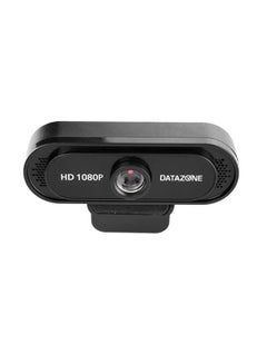 HD 1080p Webcam With Microphone, 360 Degrees Rotation | Black