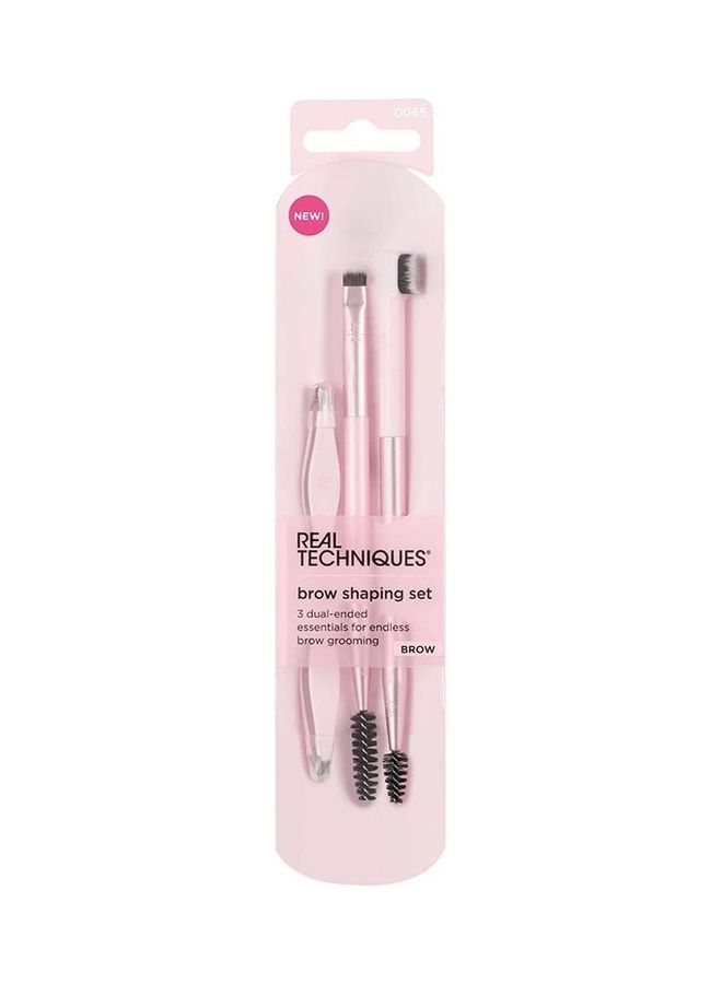 REAL TECHNIQUES - Rlt Brow Shaping Set Silver-pink - Image 1