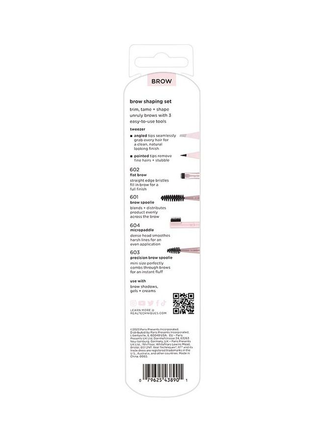 REAL TECHNIQUES - Rlt Brow Shaping Set Silver-pink - Image 1