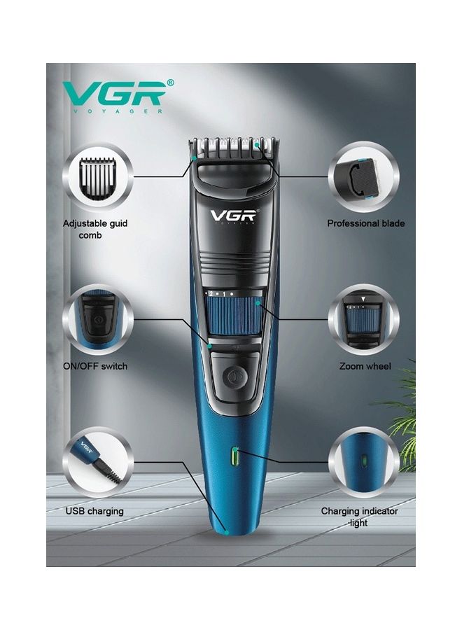 VGR Professional Rechargeable Hair Trimmer Multicolour 700grams - Image 3