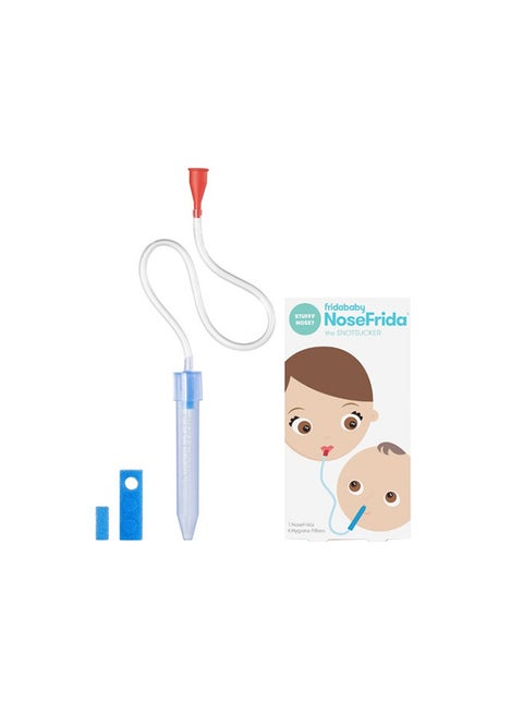 NoseFrida Snotsucker Nasal Aspirator - Hygienic Booger Buster for Babies, Multicolor, 0+ Months
